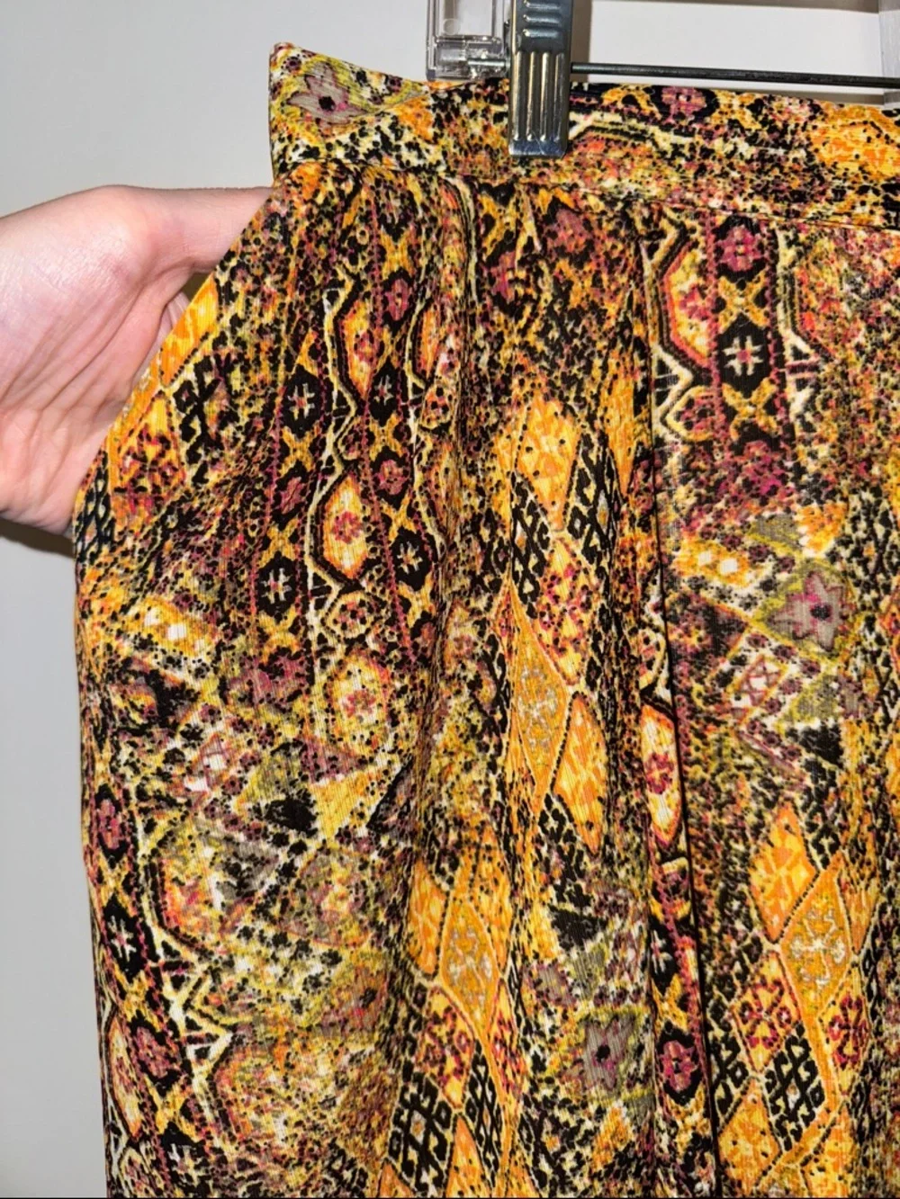 Lane Bryant Flowy Maxi Skirt w Slit Boho Print Women’s 14 / 16 - Picture 7 of 12